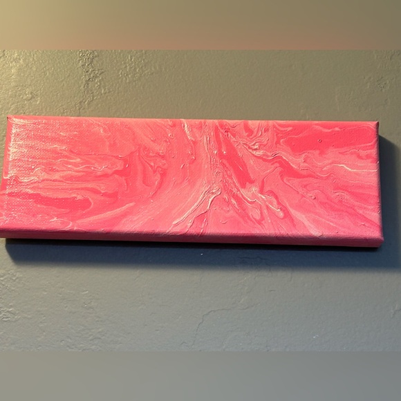 Abstract “We Wear Pink” Original Painting - Picture 8 of 11
